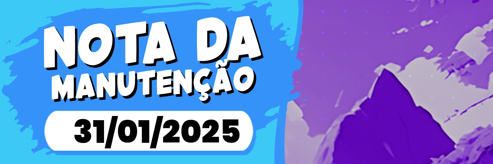 Notas da manutenção 31/01/2025