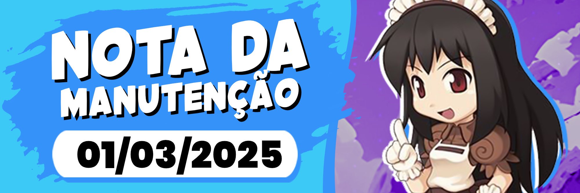 Notas da manutenção 01/03/2025 - Evento de Carnaval