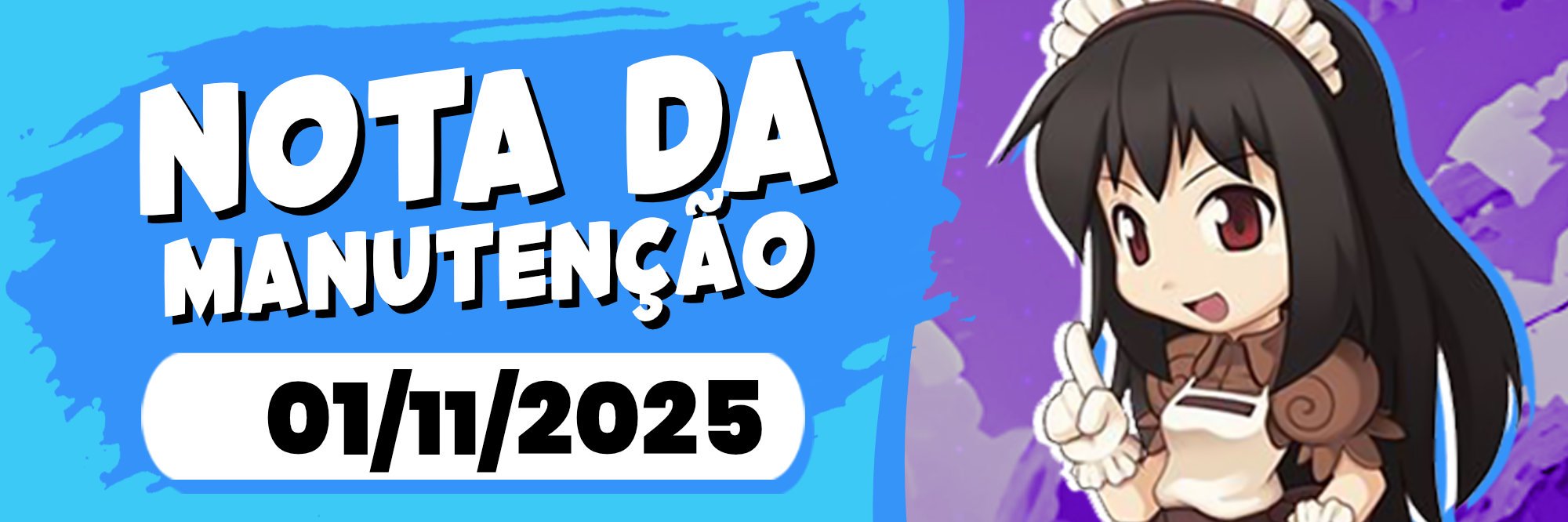 Notas da manutenção - 01/11/2025